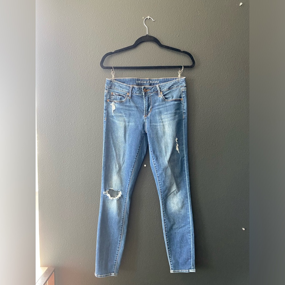 Articles of Society Mid-Rise Skinny Jeans